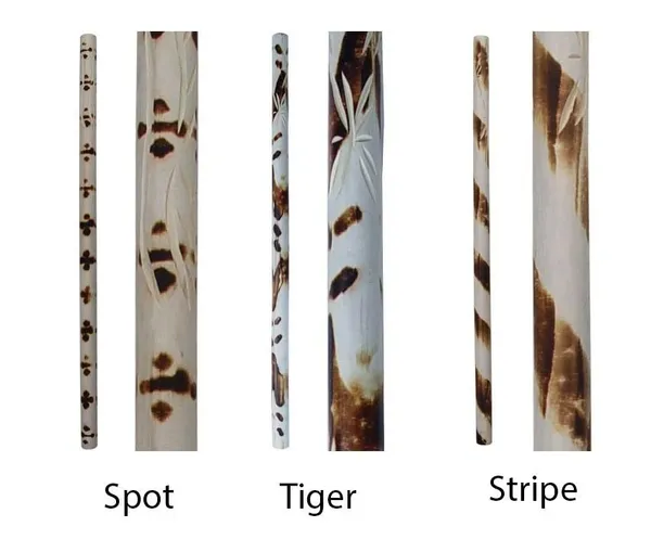Burned White Wax Wood Short Staff-Top Pick